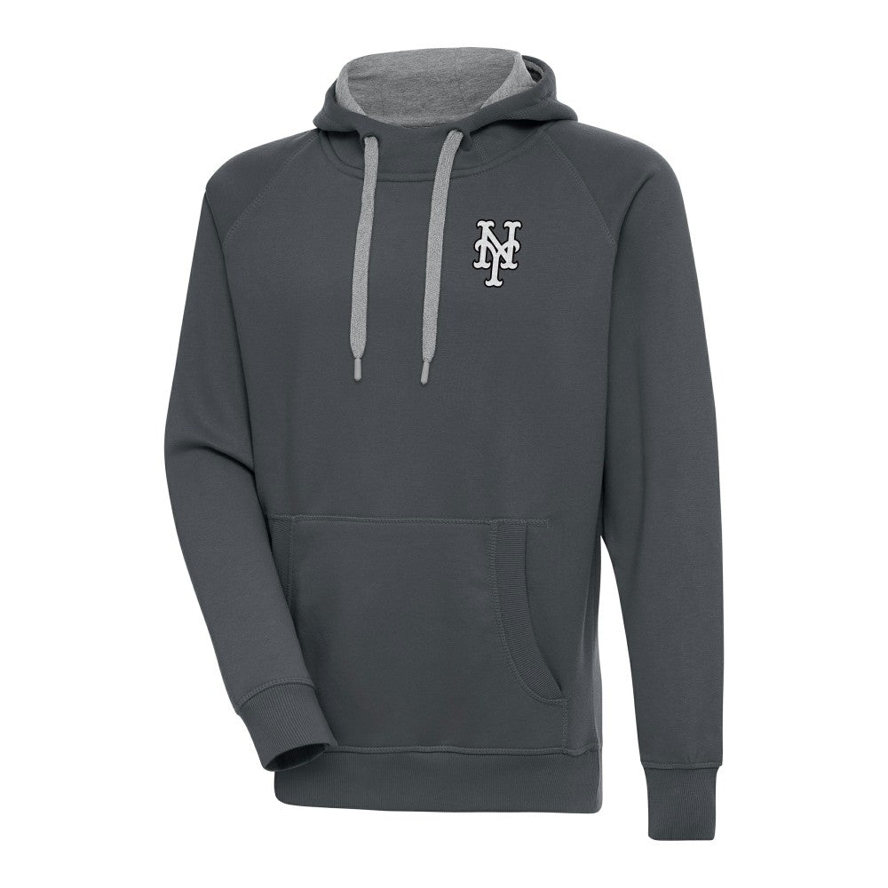 New York Mets Antigua Metallic Victory Pullover Hoodie discount