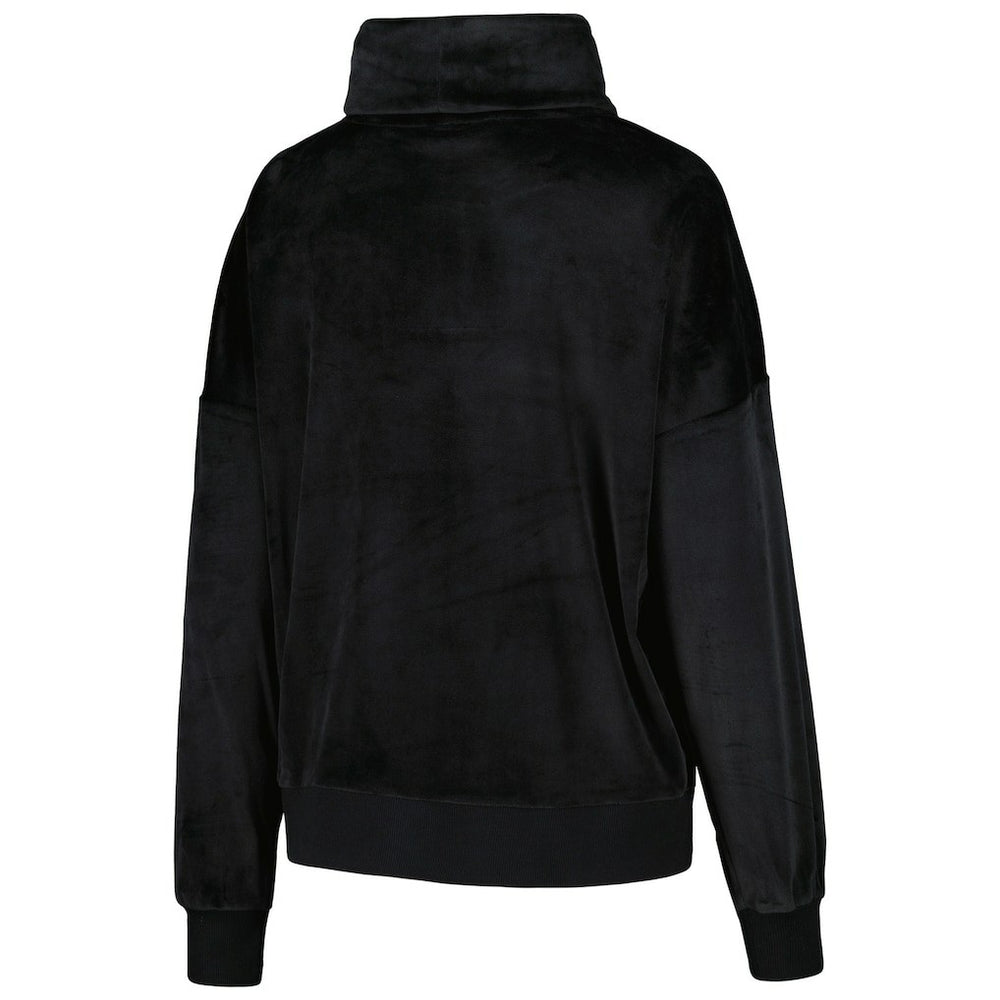 Carolina Panthers DKNY Sport Women's Deliliah Rhinestone Funnel Neck Pullover Sweatshirt Black - NFL