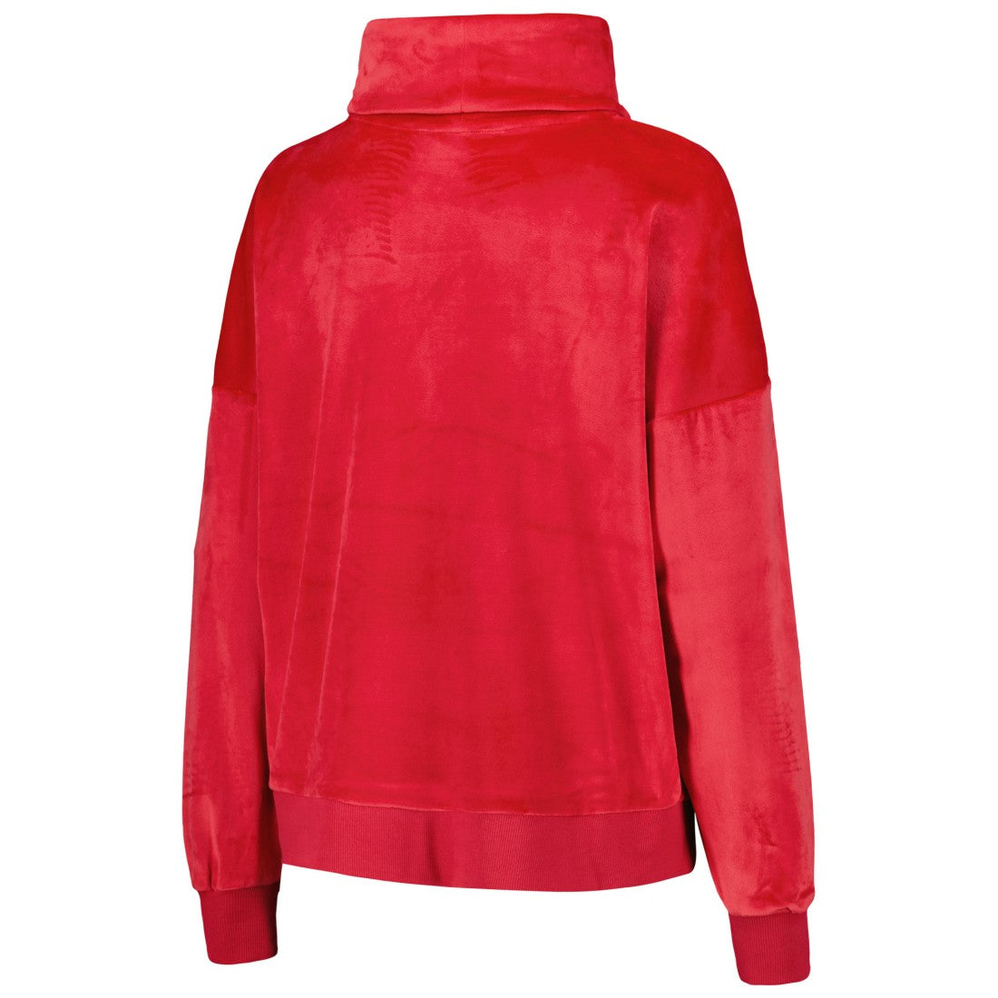 Tampa Bay Buccaneers DKNY Sport Women's Deliliah Rhinestone Funnel Neck Pullover Sweatshirt Red - NFL