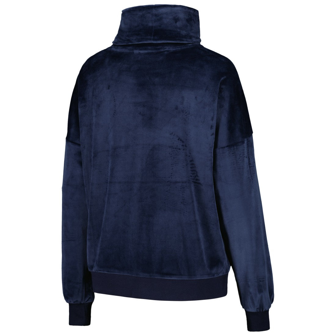 Tennessee Titans DKNY Sport Women's Deliliah Rhinestone Funnel Neck Pullover Sweatshirt Navy - NFL