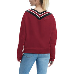 Arizona Cardinals Tommy Hilfiger Women's Heidi V-Neck Pullover Sweatshirt Cardinal - NFL