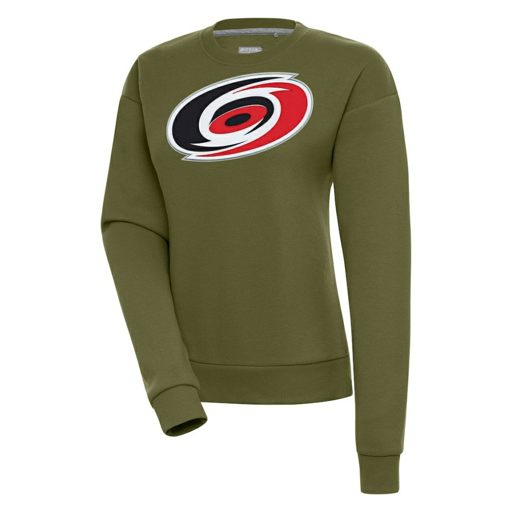Carolina Hurricanes - Antigua Women's Victory Pullover Sweatshirt Olive