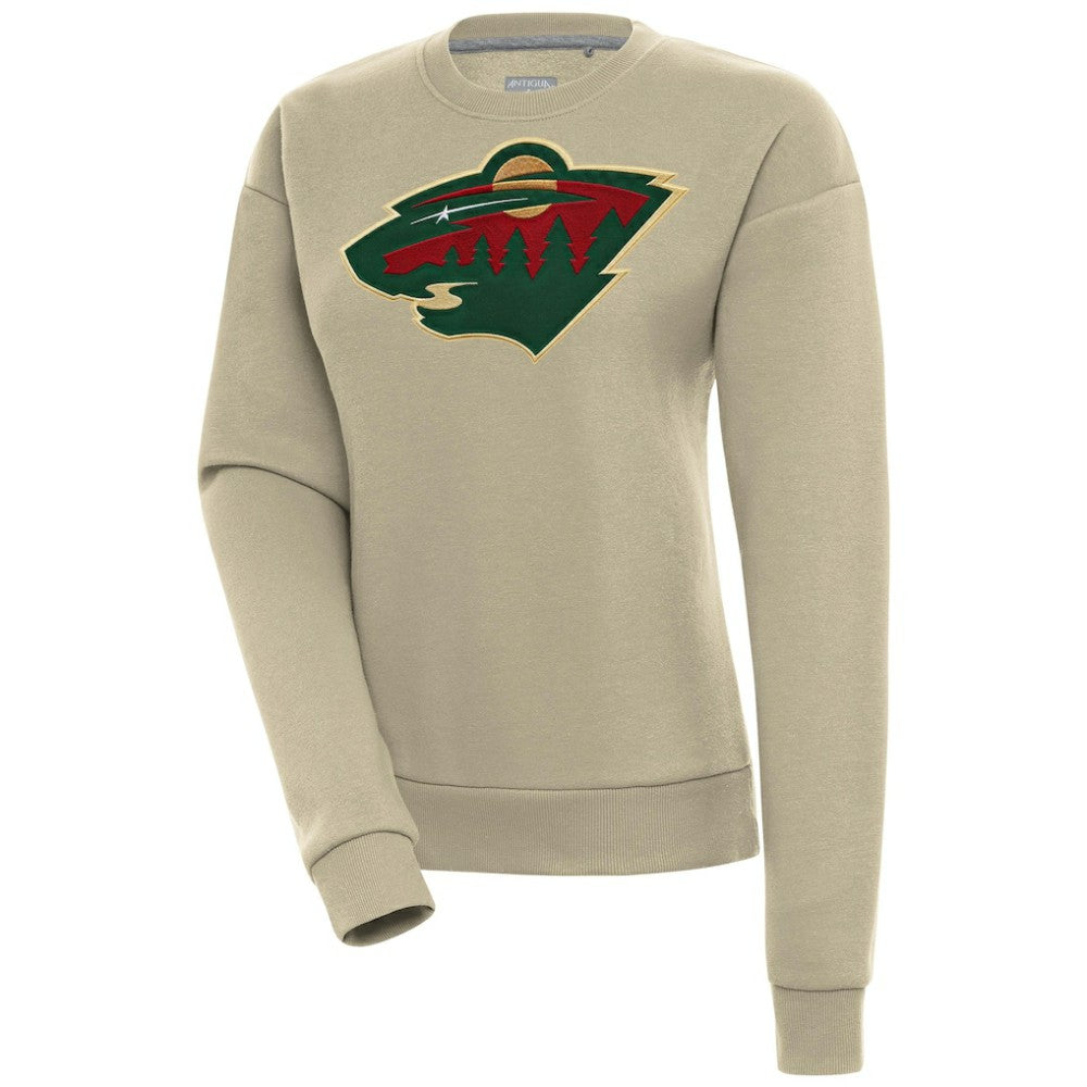 Minnesota Wild - Antigua Women's Victory Pullover Sweatshirt Khaki