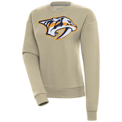 Nashville Predators - Antigua Women's Victory Pullover Sweatshirt Khaki