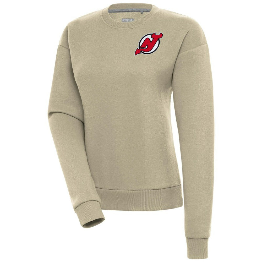 New Jersey Devils - Antigua Women's Victory Pullover Sweatshirt Khaki