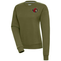 Ottawa Senators - Antigua Women's Victory Pullover Sweatshirt Olive