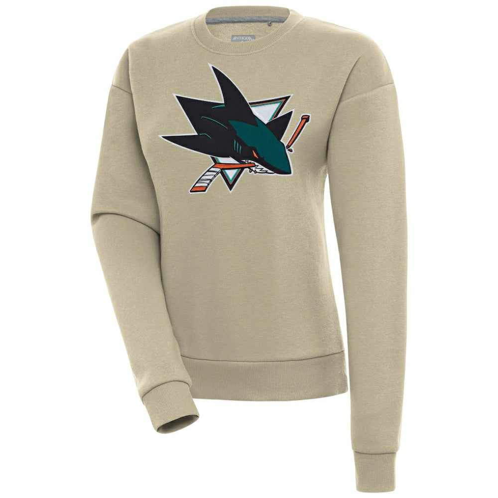 San Jose Sharks - Antigua Women's Victory Pullover Sweatshirt Khaki