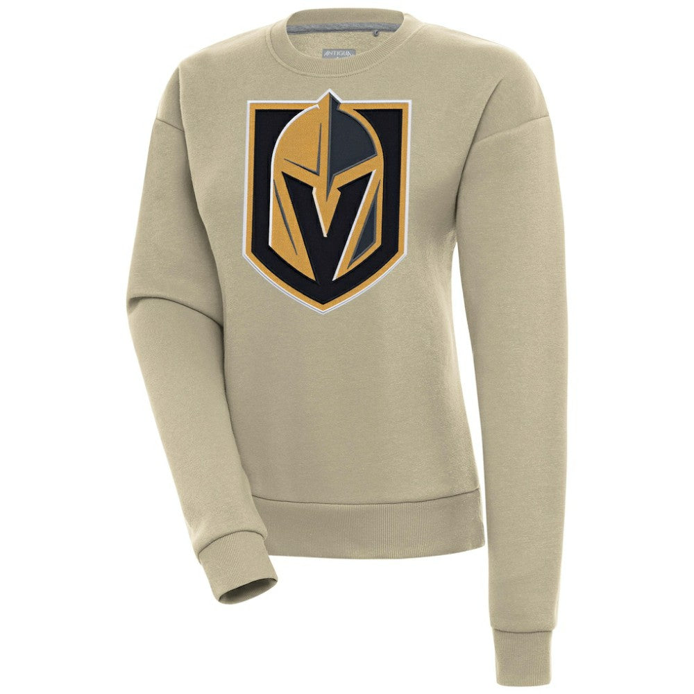 Vegas Golden Knights Antigua Women's Victory Pullover Sweatshirt Khaki