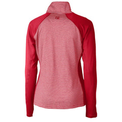 St. Louis Cardinals Cutter & Buck Women's DryTec Forge Tonal Stripe Half-Zip Top Sale