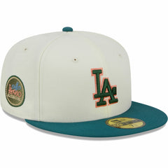 Los Angeles Dodgers New Era Chrome 59FIFTY Fitted Hat Lifestyle