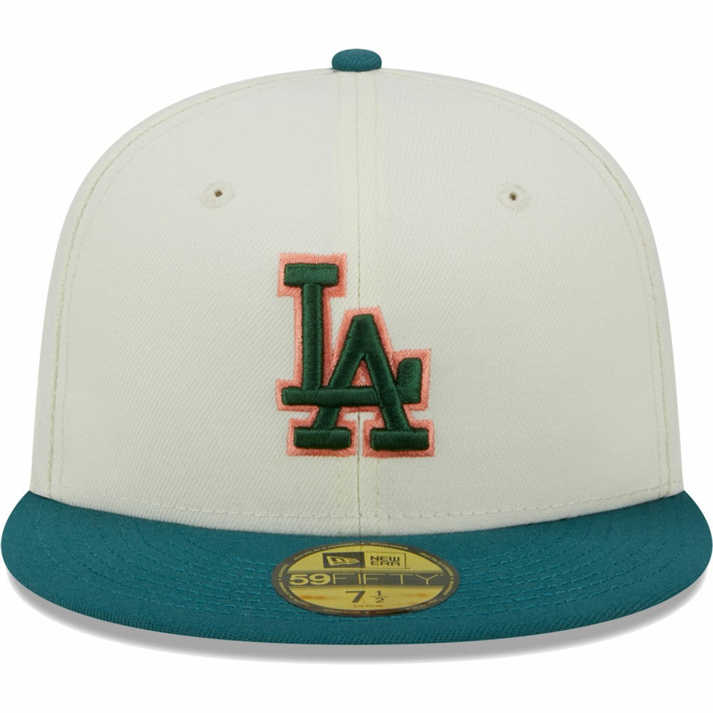 Los Angeles Dodgers New Era Chrome 59FIFTY Fitted Hat Lifestyle