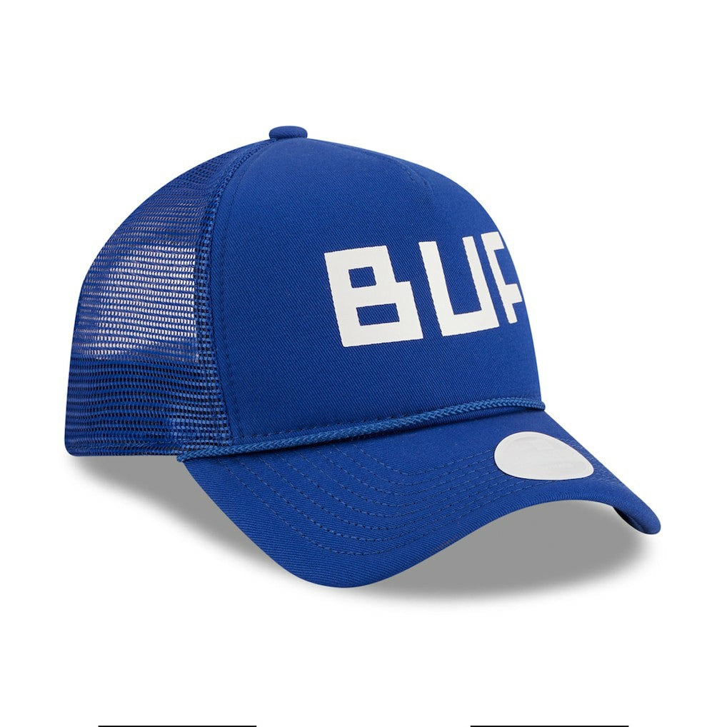 Buffalo Bills New Era Women's McGee Trucker 9FORTY Adjustable Hat Royal - NFL