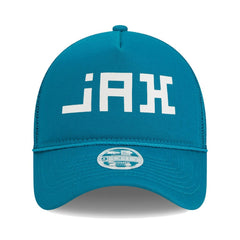 Jacksonville Jaguars New Era Women's McGee Trucker 9FORTY Adjustable Hat Teal - NFL