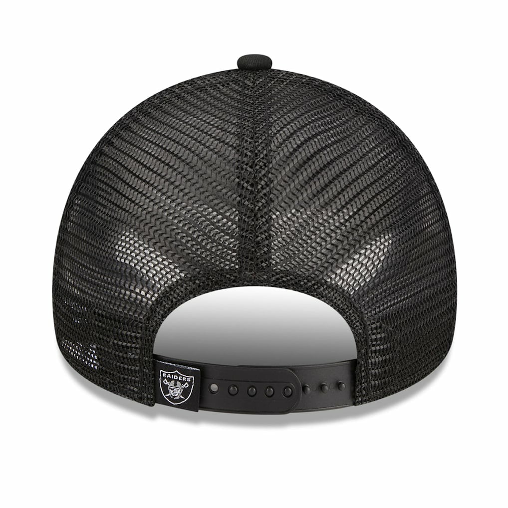 Las Vegas Raiders New Era Women's McGee Trucker 9FORTY Adjustable Hat Black - NFL
