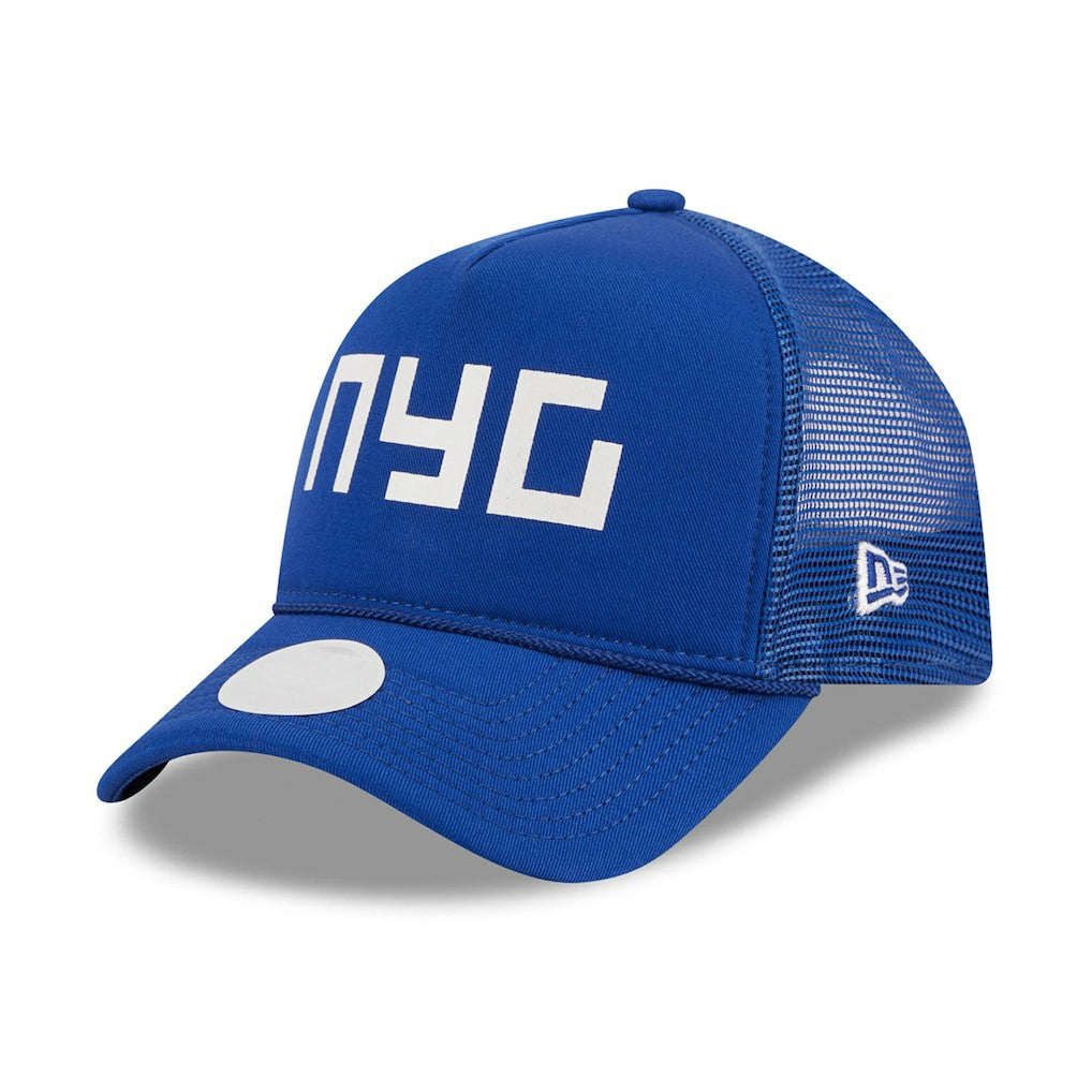 New York Giants New Era Women's McGee Trucker 9FORTY Adjustable Hat Royal - NFL