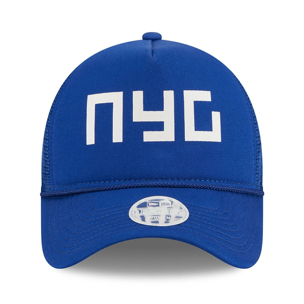 New York Giants New Era Women's McGee Trucker 9FORTY Adjustable Hat Royal - NFL