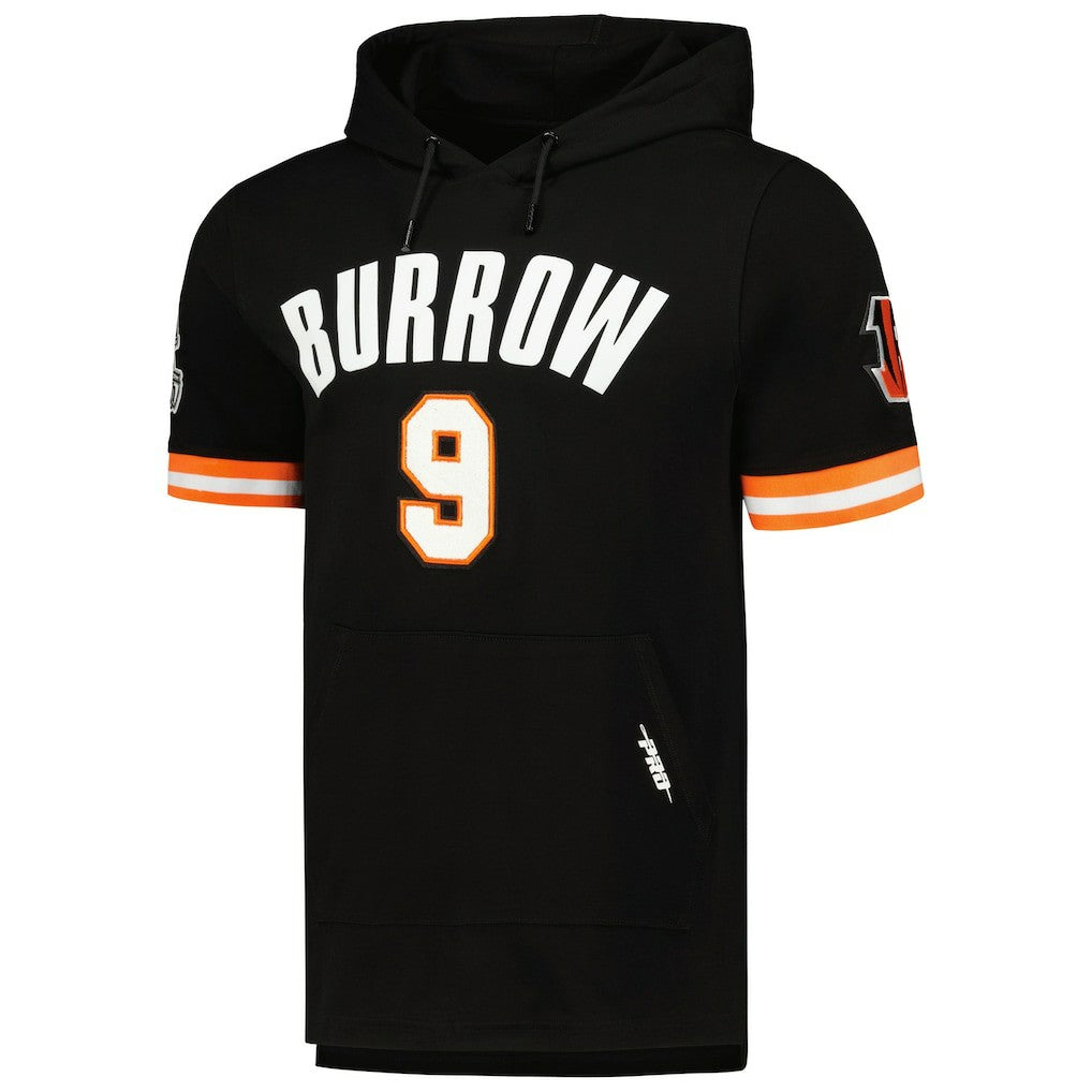Joe Burrow Cincinnati Bengals Pro Standard Player Name & Number Hoodie T-Shirt Black - NFL