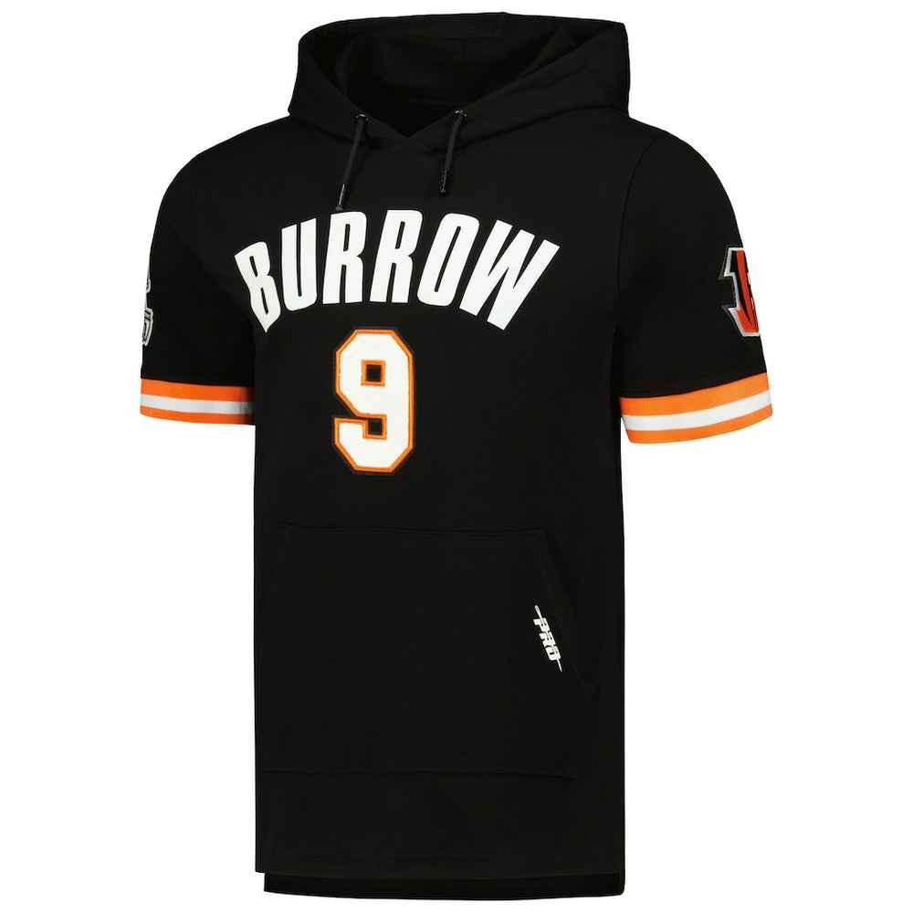 Joe Burrow Cincinnati Bengals Pro Standard Player Name & Number Hoodie T-Shirt Black - NFL