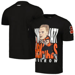 Joe Burrow Cincinnati Bengals Pro Standard Avatar Remix Player Graphic T-Shirt Black - NFL