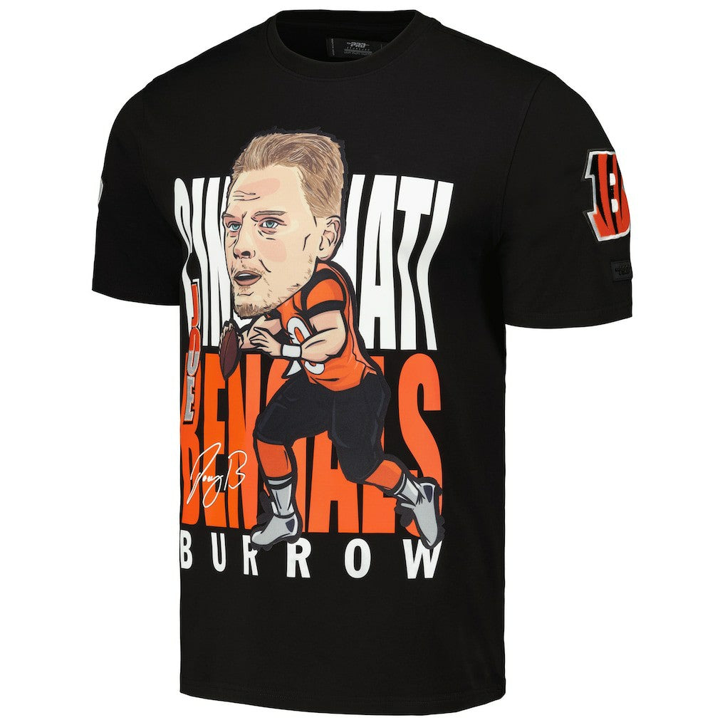 Joe Burrow Cincinnati Bengals Pro Standard Avatar Remix Player Graphic T-Shirt Black - NFL