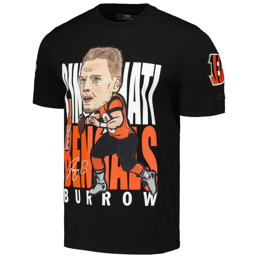 Joe Burrow Cincinnati Bengals Pro Standard Avatar Remix Player Graphic T-Shirt Black - NFL