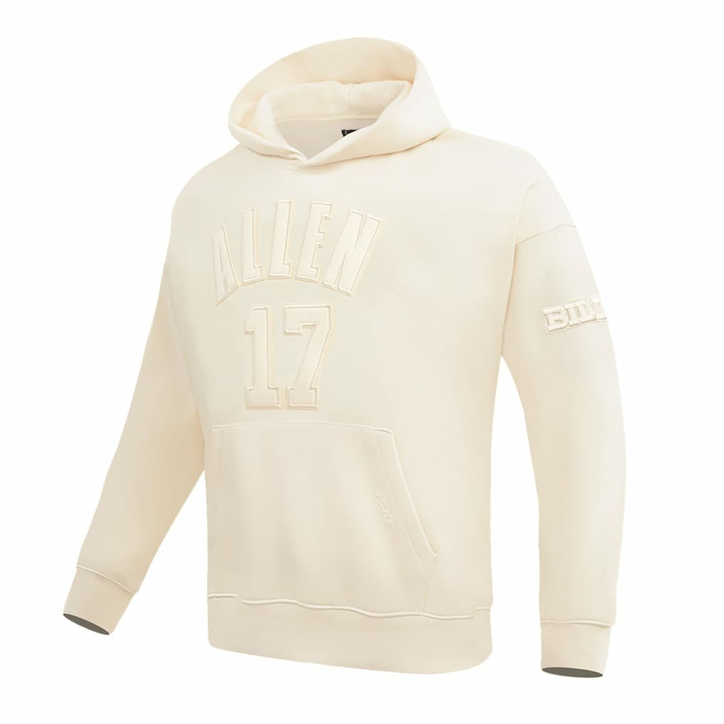 Josh Allen Buffalo Bills Pro Standard Player Name & Number Pullover Hoodie Cream - NFL