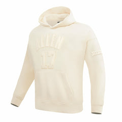 Josh Allen Buffalo Bills Pro Standard Player Name & Number Pullover Hoodie Cream - NFL