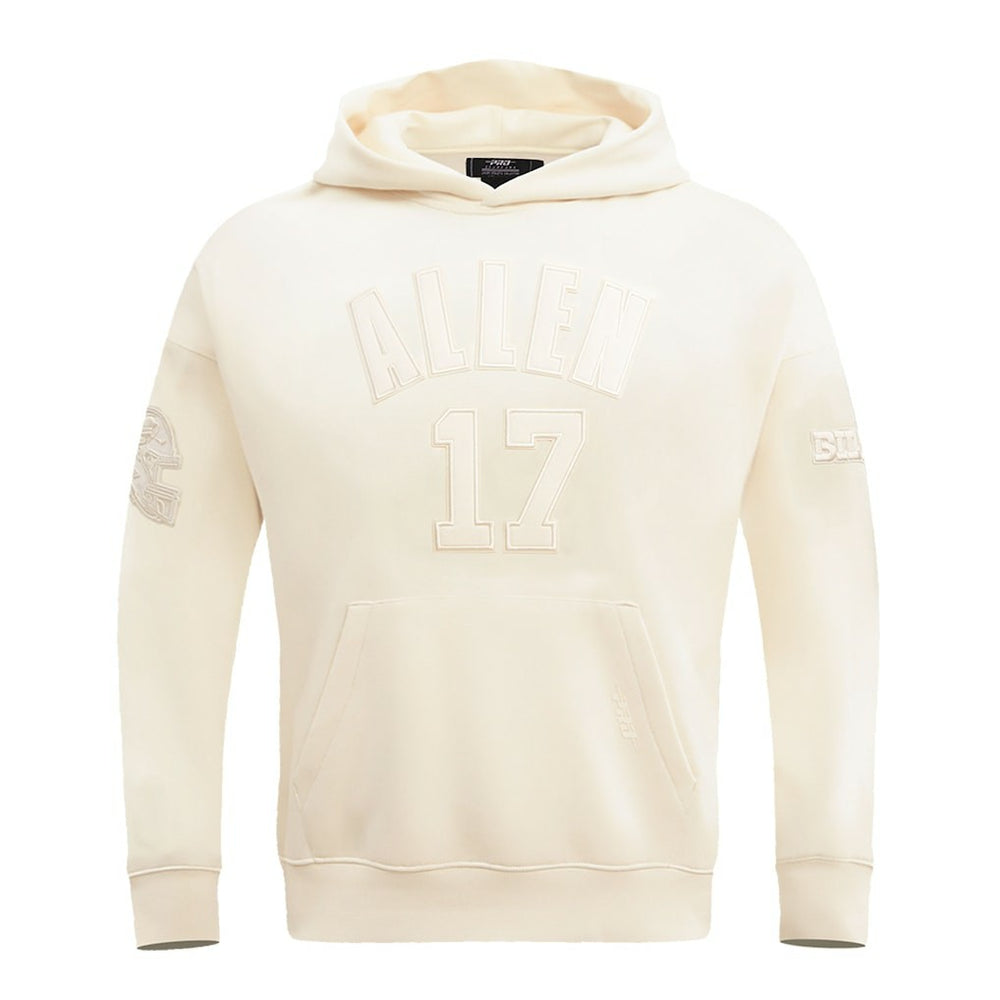 Josh Allen Buffalo Bills Pro Standard Player Name & Number Pullover Hoodie Cream - NFL