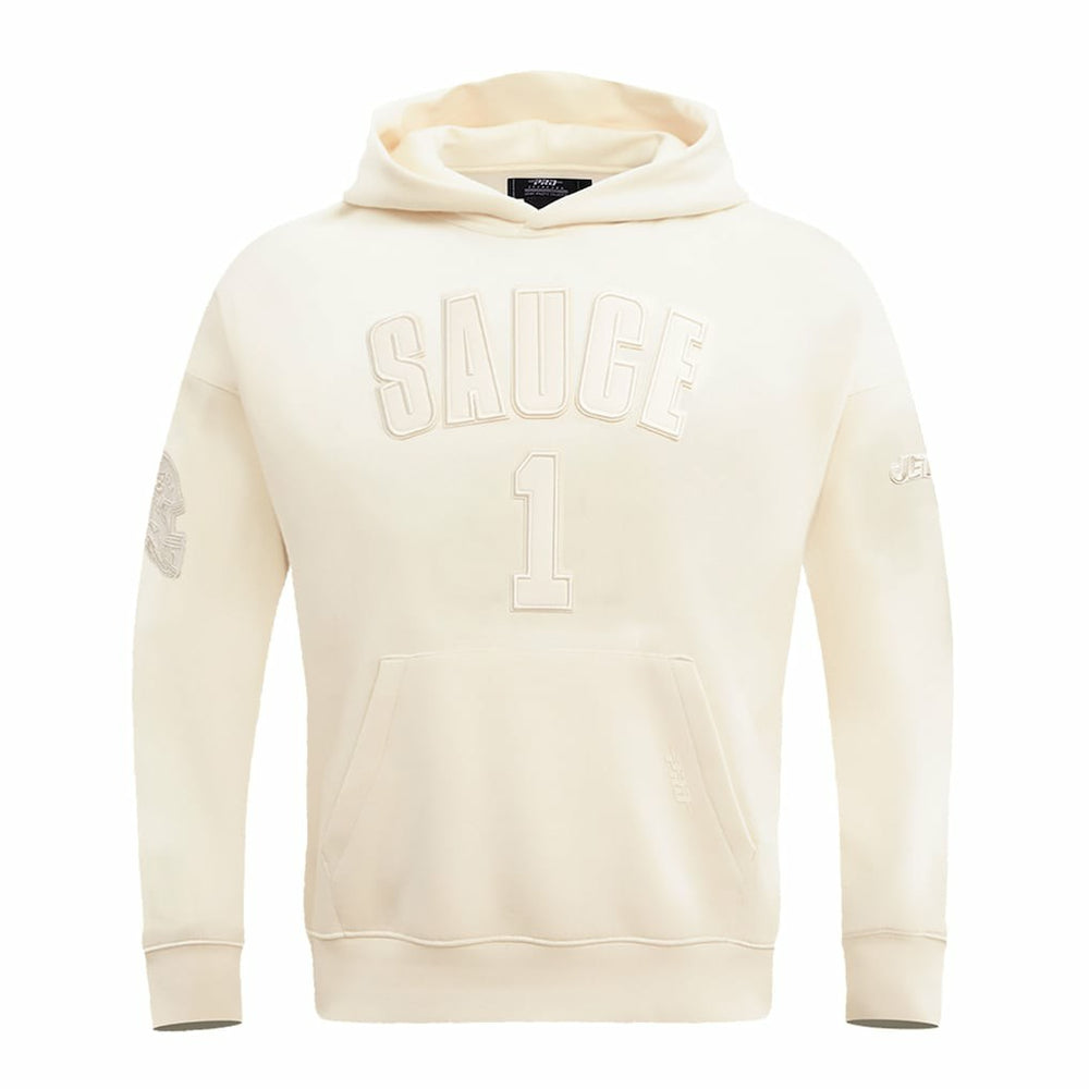 Ahmad Sauce Gardner New York Jets Pro Standard Player Name & Number Pullover Hoodie Cream - NFL
