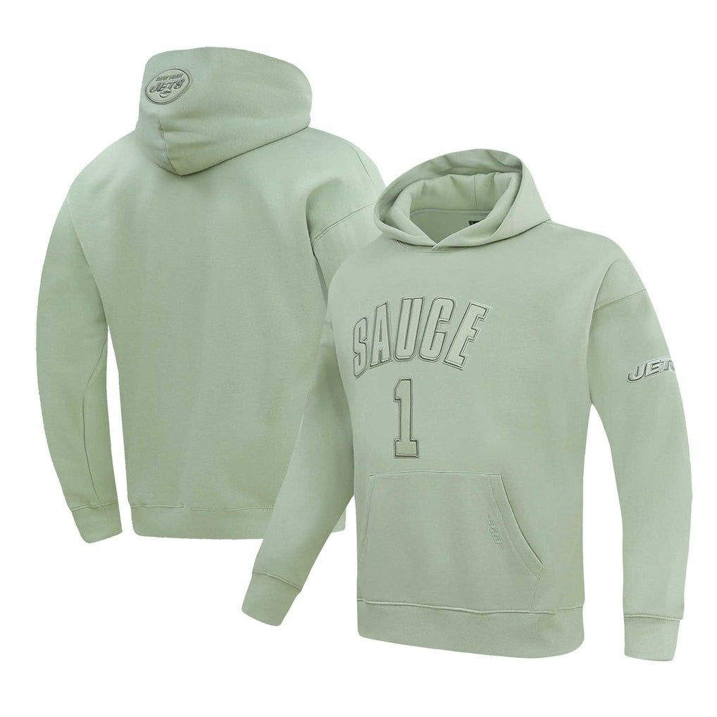 Ahmad Sauce Gardner New York Jets Pro Standard Player Name & Number Pullover Hoodie Light Green - NFL