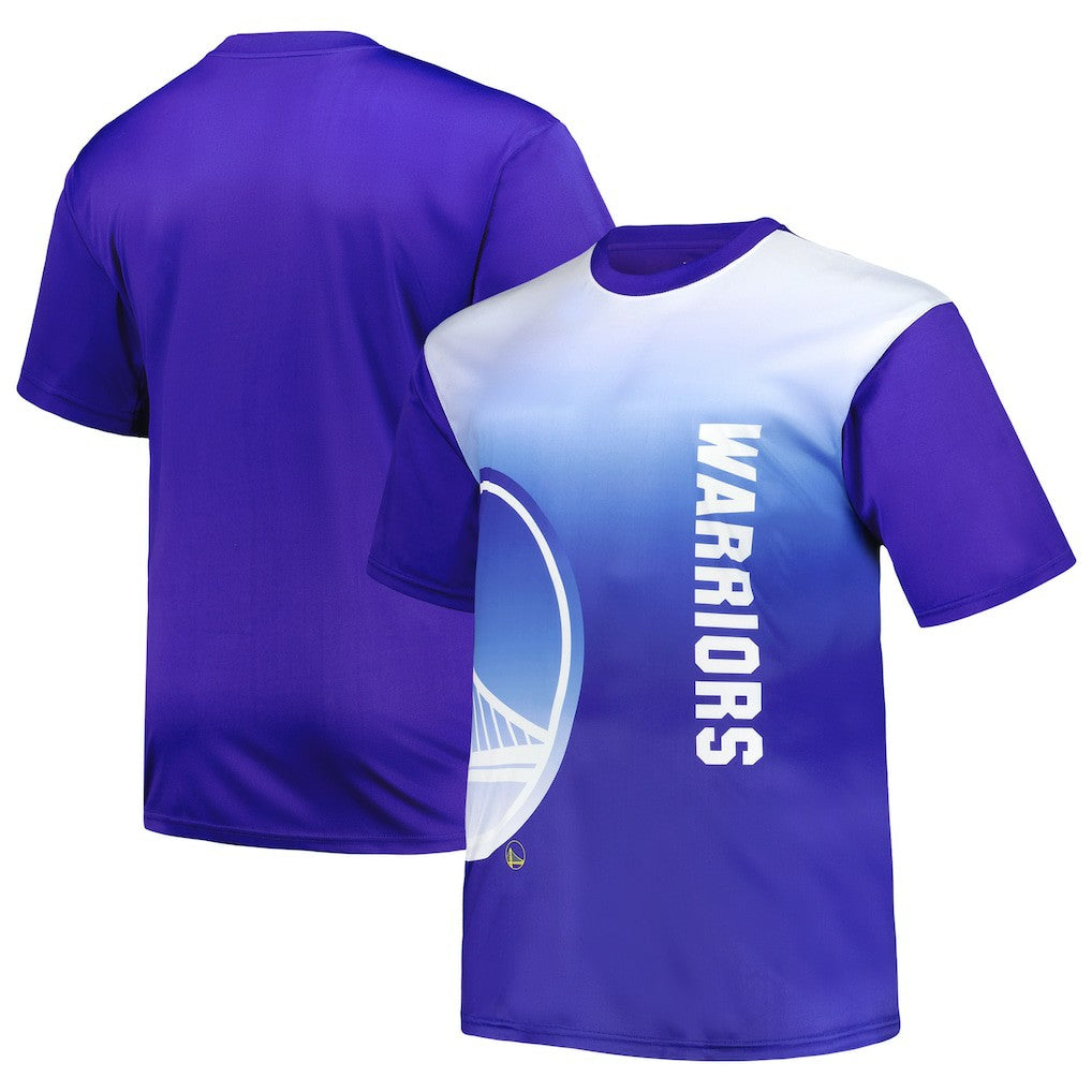 NBA - Golden State Warriors Big & Tall Sublimated T-Shirt - Royal