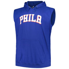 Fanatics - Philadelphia 76ers Big & Tall Jersey Muscle Pullover Hoodie - Royal