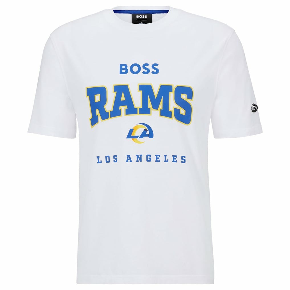 Los Angeles Rams BOSS X NFL Huddle T-Shirt White - NFL