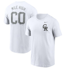Colorado Rockies Nike Mile High Hometown T-Shirt Sale