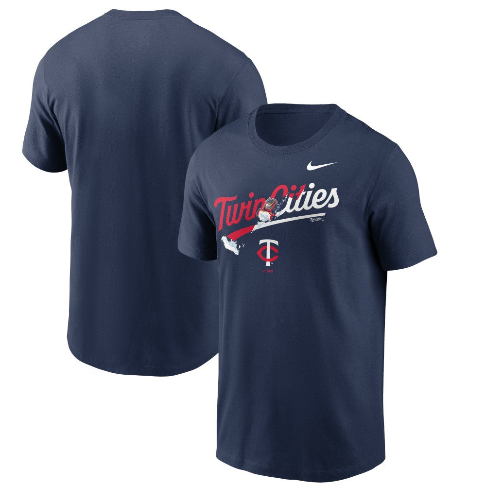 Minnesota Twins Nike Twin Cities Snow Hometown T-Shirt Sale