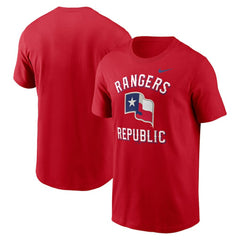 Texas Rangers Nike Lone Star Flag Hometown T-Shirt Online