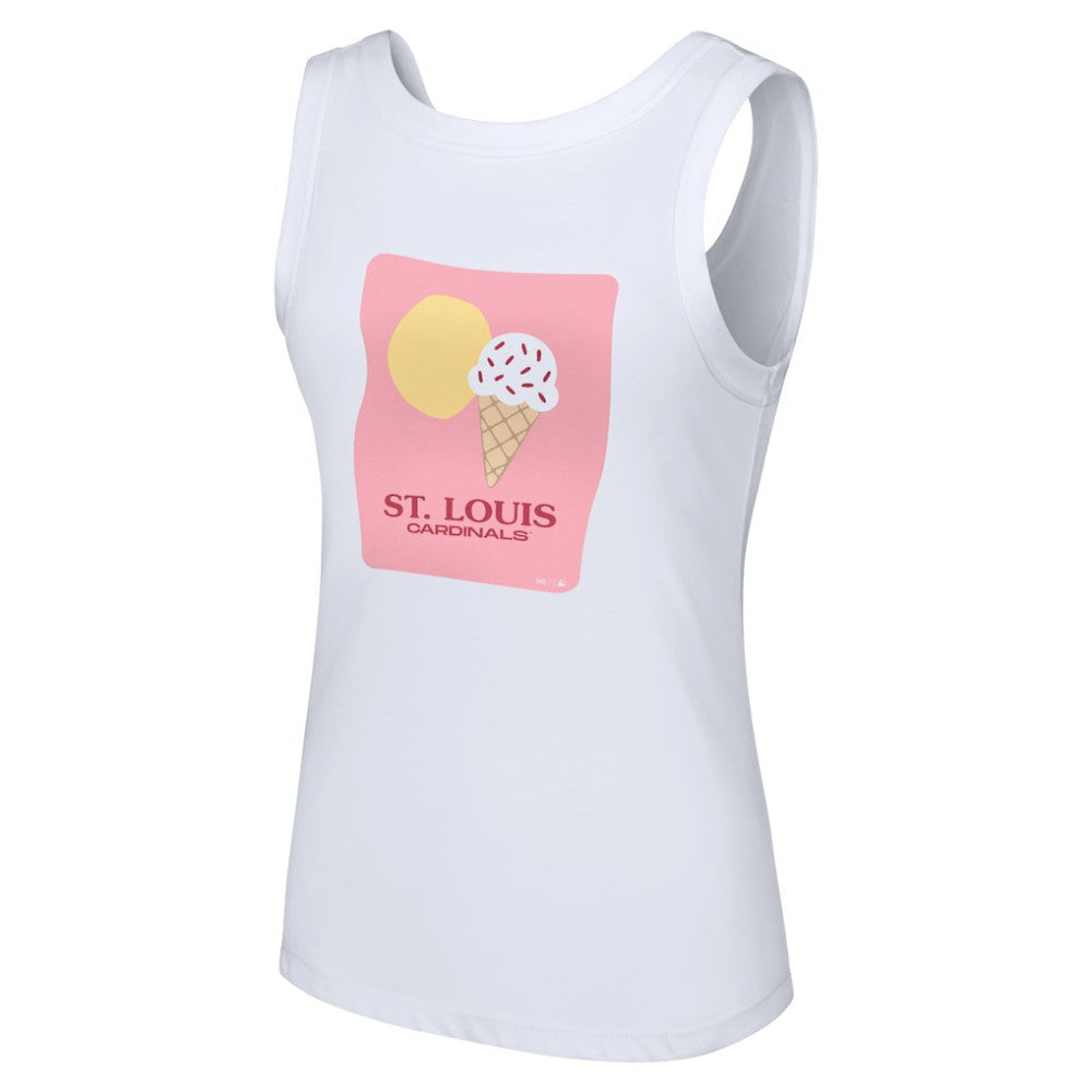 St. Louis Cardinals Lusso Style Women's Lindy Tank Top Lifestyle