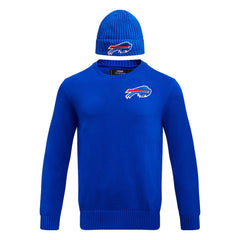 Buffalo Bills Pro Standard Crewneck Pullover Sweater & Cuffed Knit Hat Box Gift Set Royal - NFL