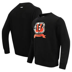 Cincinnati Bengals Pro Standard Prep Knit Sweater Black - NFL