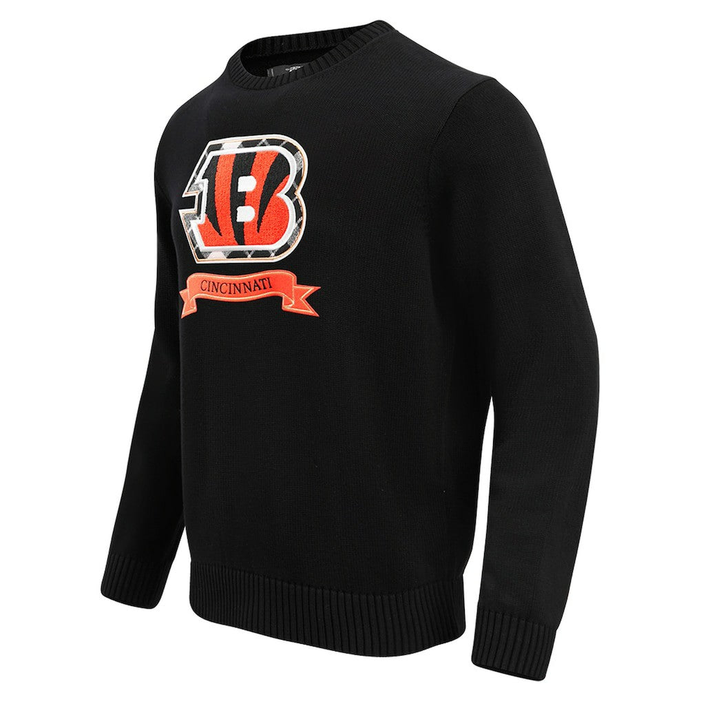Cincinnati Bengals Pro Standard Prep Knit Sweater Black - NFL