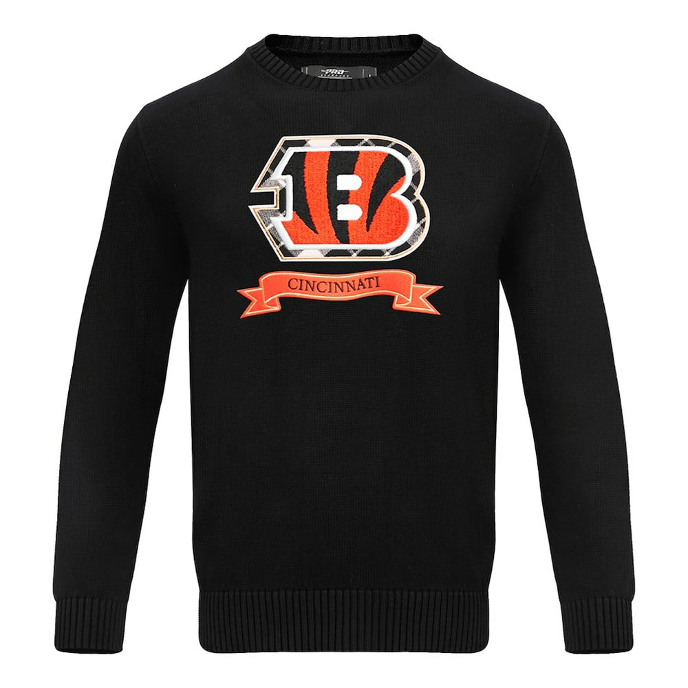 Cincinnati Bengals Pro Standard Prep Knit Sweater Black - NFL