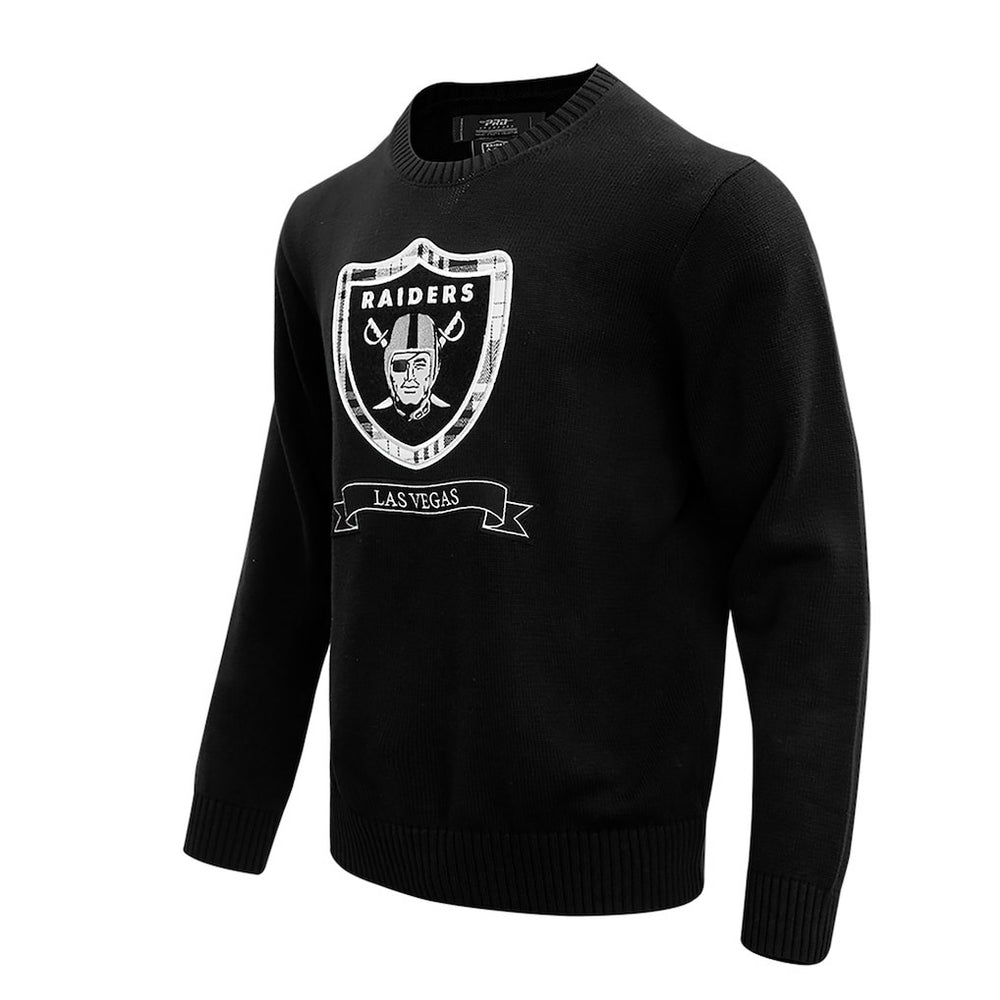 Las Vegas Raiders Pro Standard Prep Knit Sweater Black - NFL