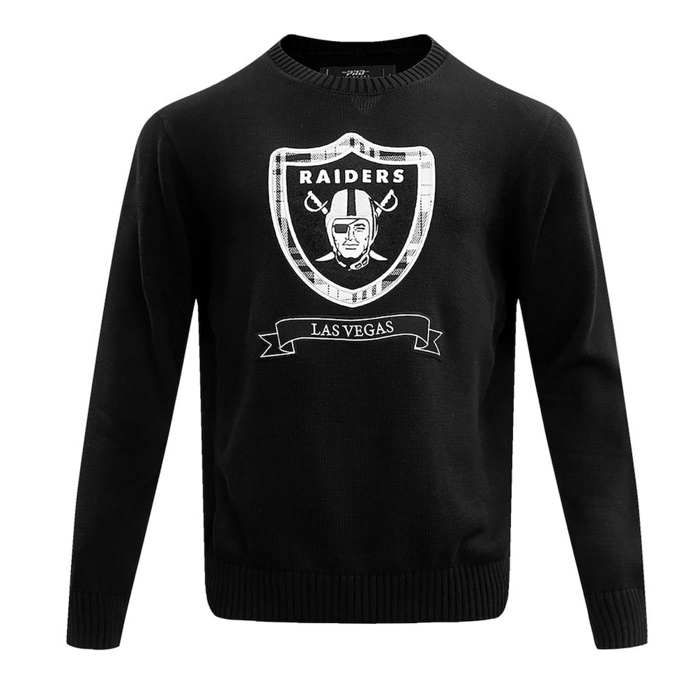 Las Vegas Raiders Pro Standard Prep Knit Sweater Black - NFL