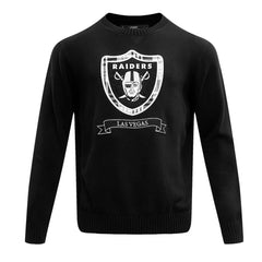 Las Vegas Raiders Pro Standard Prep Knit Sweater Black - NFL