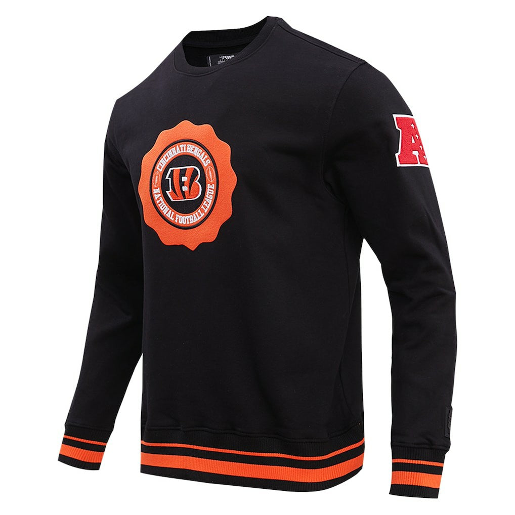 Cincinnati Bengals Pro Standard Crest Emblem Pullover Sweatshirt Black - NFL