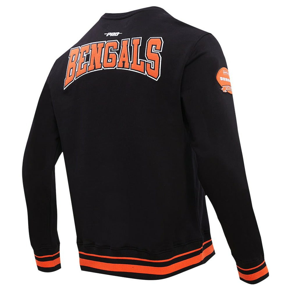 Cincinnati Bengals Pro Standard Crest Emblem Pullover Sweatshirt Black - NFL