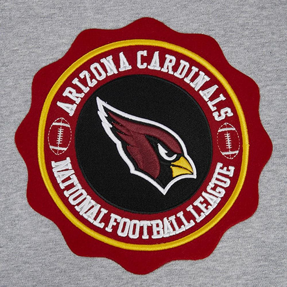 Arizona Cardinals Pro Standard Crest Emblem Pullover Sweatshirt Heather Gray - NFL