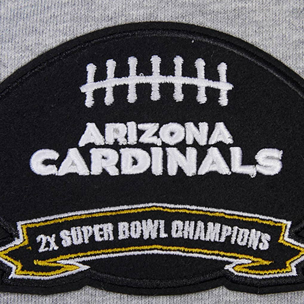 Arizona Cardinals Pro Standard Crest Emblem Pullover Sweatshirt Heather Gray - NFL
