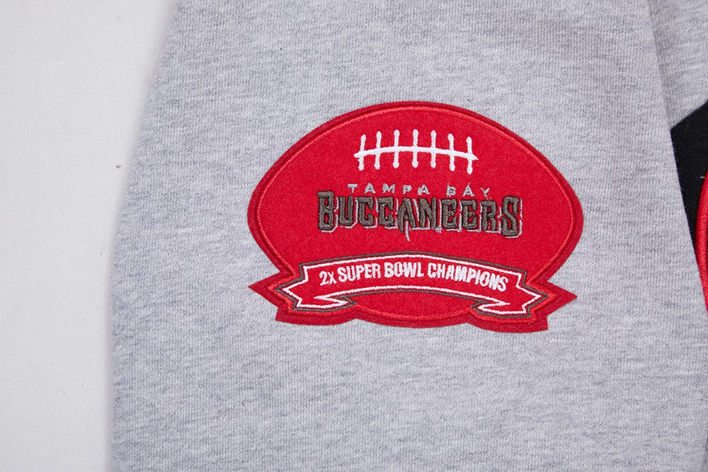Tampa Bay Buccaneers Pro Standard Crest Emblem Pullover Sweatshirt Heather Gray - NFL