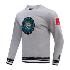 Jacksonville Jaguars Pro Standard Crest Emblem Pullover Sweatshirt Heather Gray - NFL
